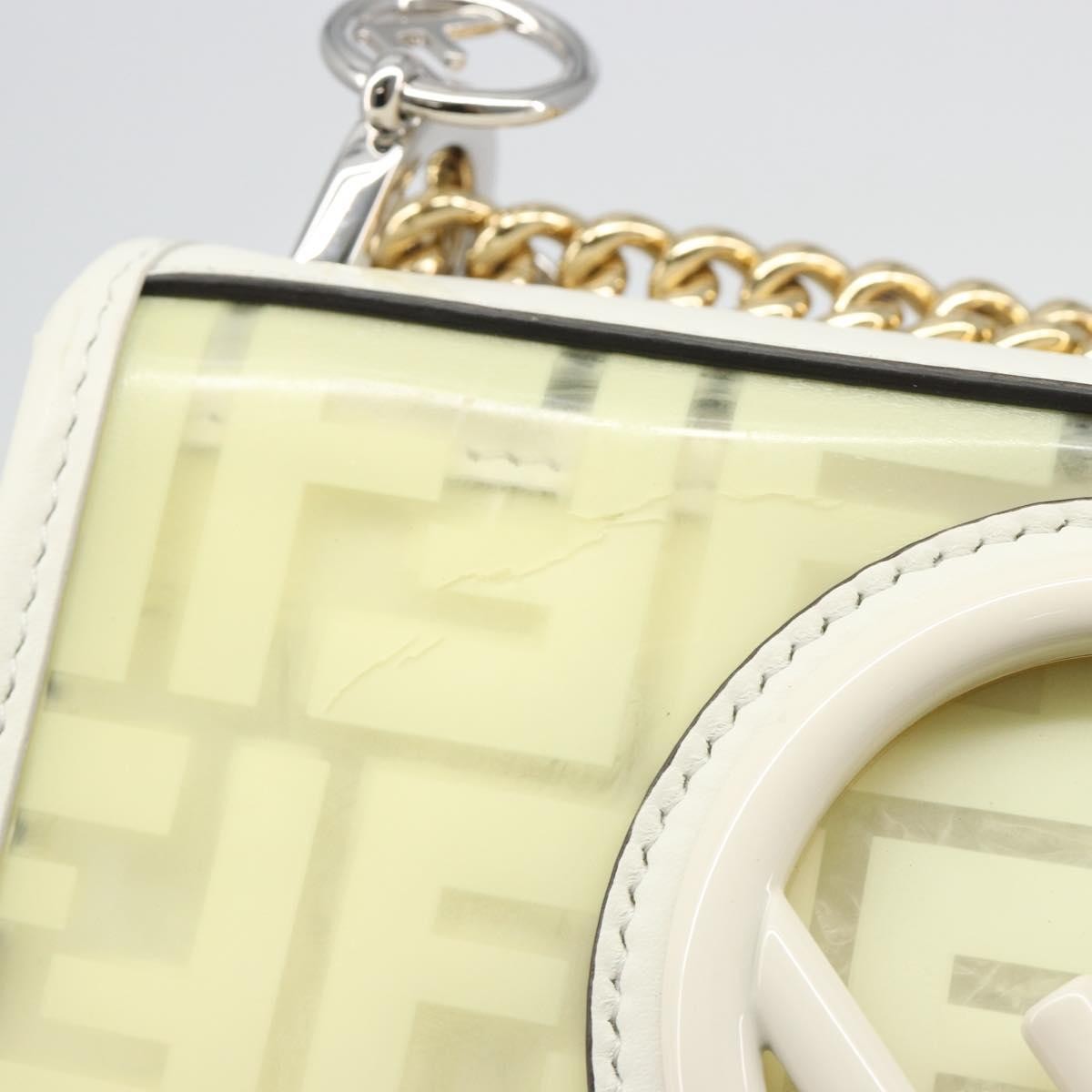 Fendi Kan I F Zucca Pu Clear Canvas Shoulder Bag Bag (Pre-Owned)