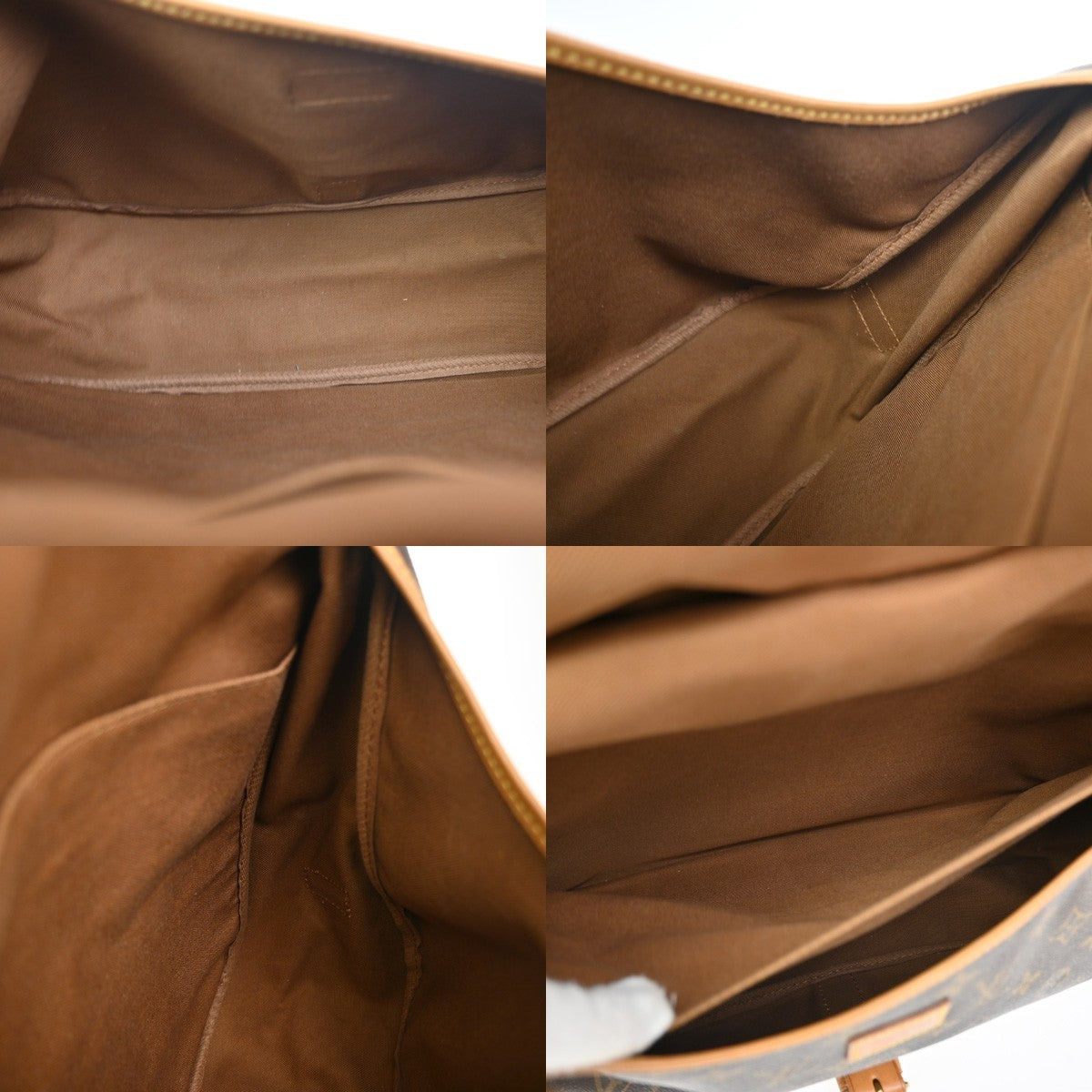 Louis Vuitton Saumur Monogram Canvas Brown Canvas Shoulder Bag Bag (Pre-Owned)