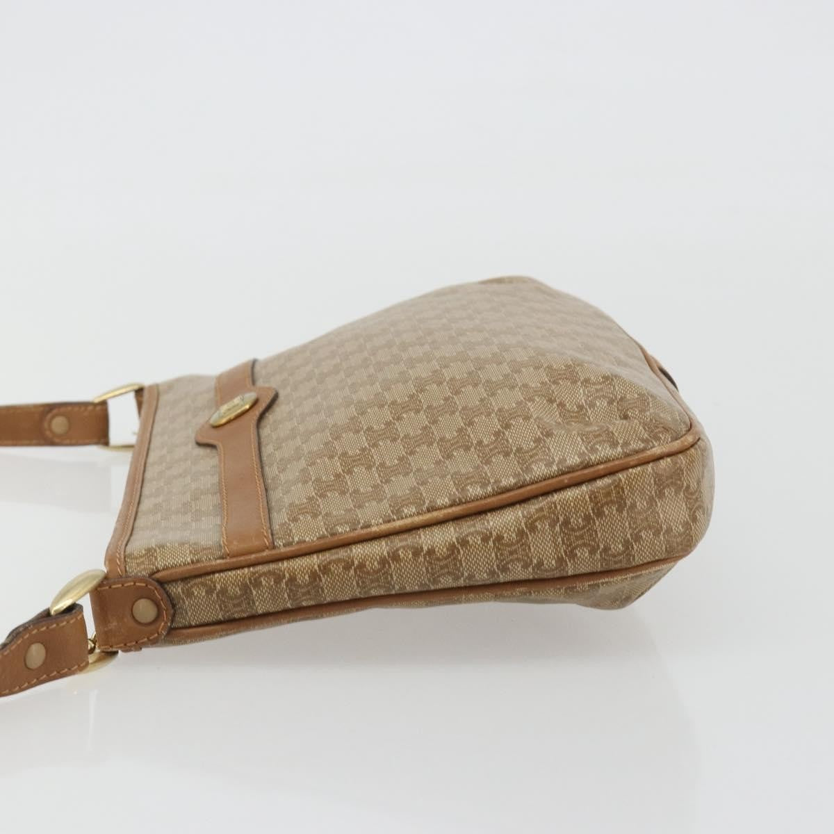 Celine Vintage Macadam Canvas Beige Pvc Shoulder Bag Bag (Pre-Owned)
