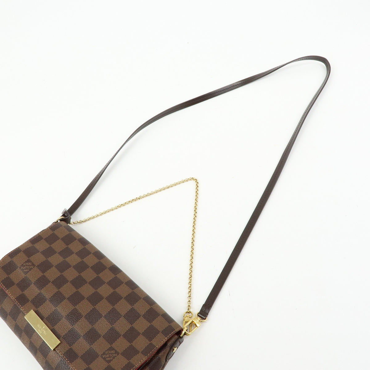 Louis Vuitton Favorite Damier Brown Canvas Handbag (Pre-Owned)