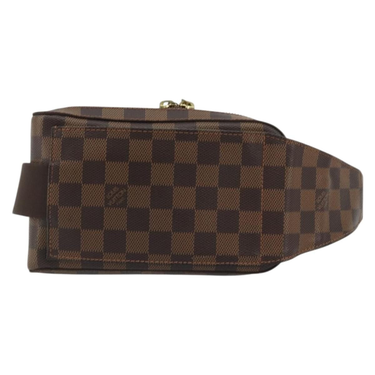 Louis Vuitton Geronimos Waist Damier Ebene Brown Canvas Shoulder Bag Bag (Pre-Owned)