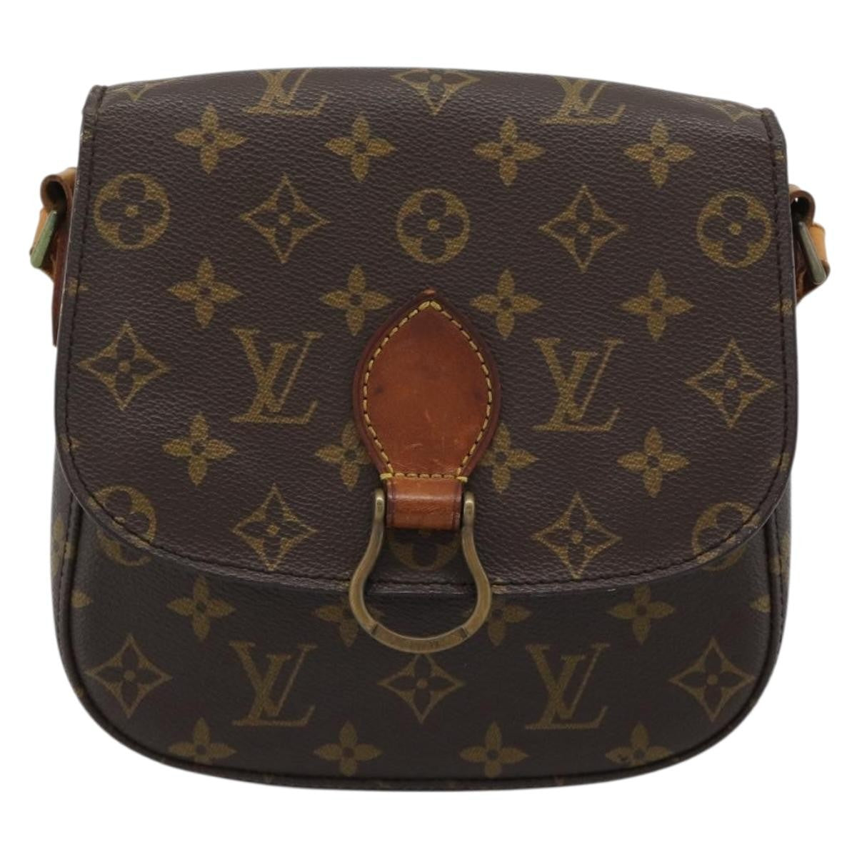 Louis Vuitton Saint Cloud Monogram Canvas Brown Canvas Shoulder Bag Bag (Pre-Owned)