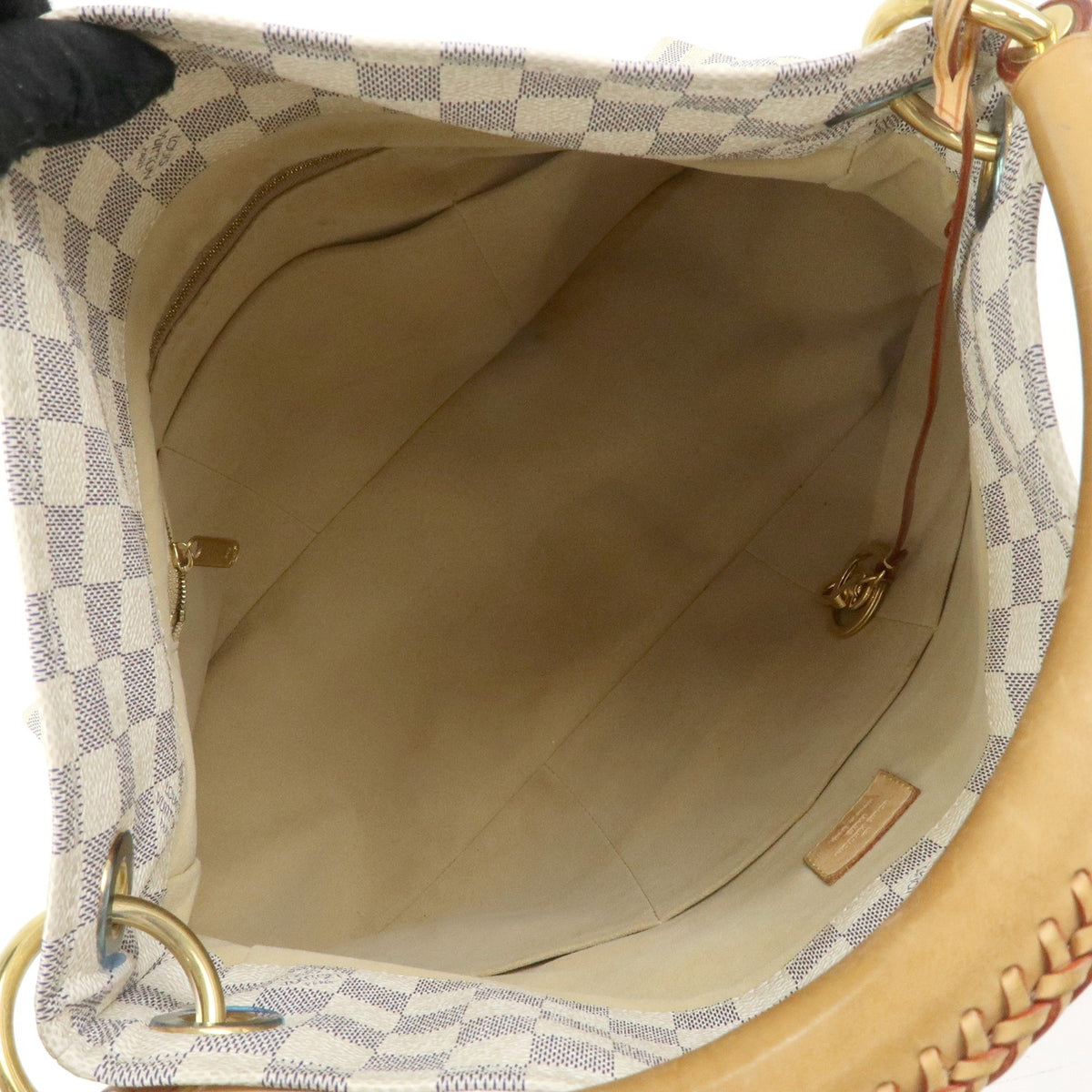Louis Vuitton Artsy Damier White Canvas Handbag (Pre-Owned)