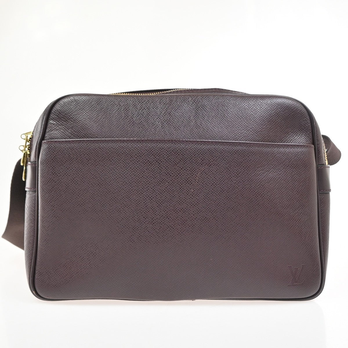 Louis Vuitton Reporter Taiga Leather Brown Leather Shoulder Bag Bag (Pre-Owned)