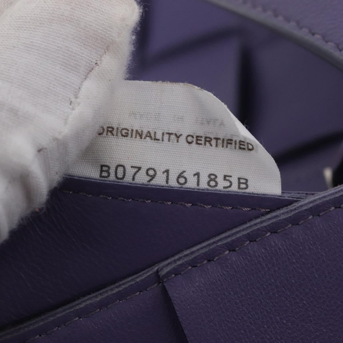 Bottega Veneta Cassette Maxi Intrecciato Leather Purple Leather Crossbody Bag Bag (Pre-Owned)
