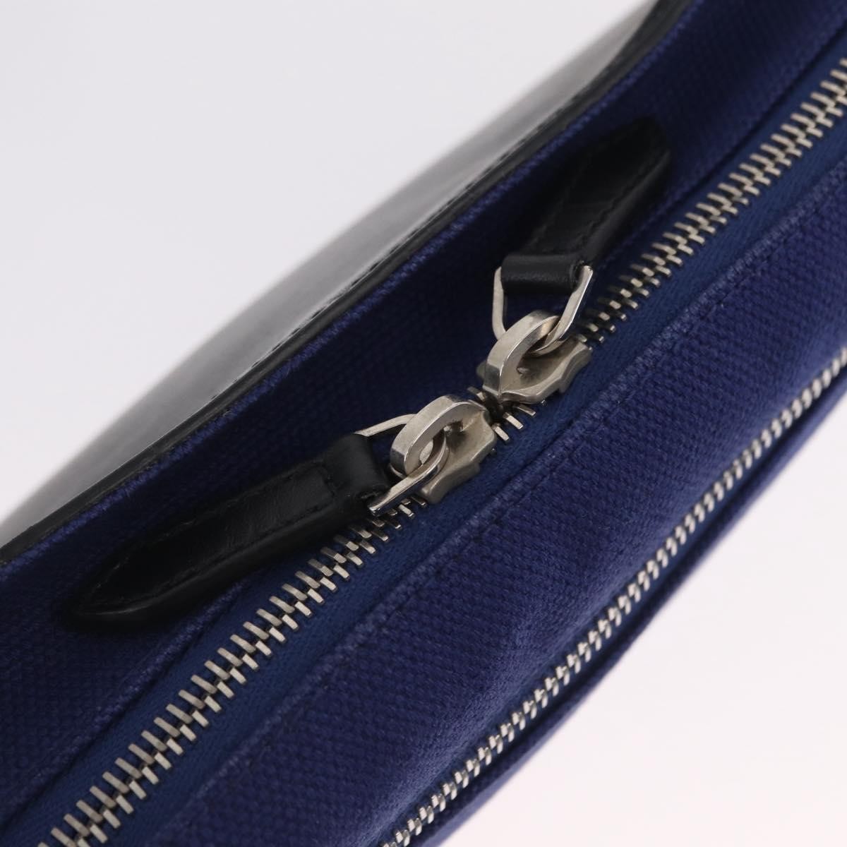Balenciaga Navy Neo Lift Waist Canvas And Leather Blue Canvas Handbag (Pre-Owned)