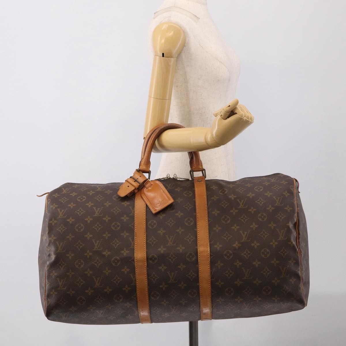 Louis Vuitton Keepall Monogram Canvas Brown Canvas Travel Bag Bag (Pre-Owned)