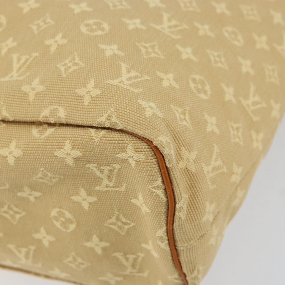 Louis Vuitton Lucille Mini Lin Beige Canvas Handbag (Pre-Owned)