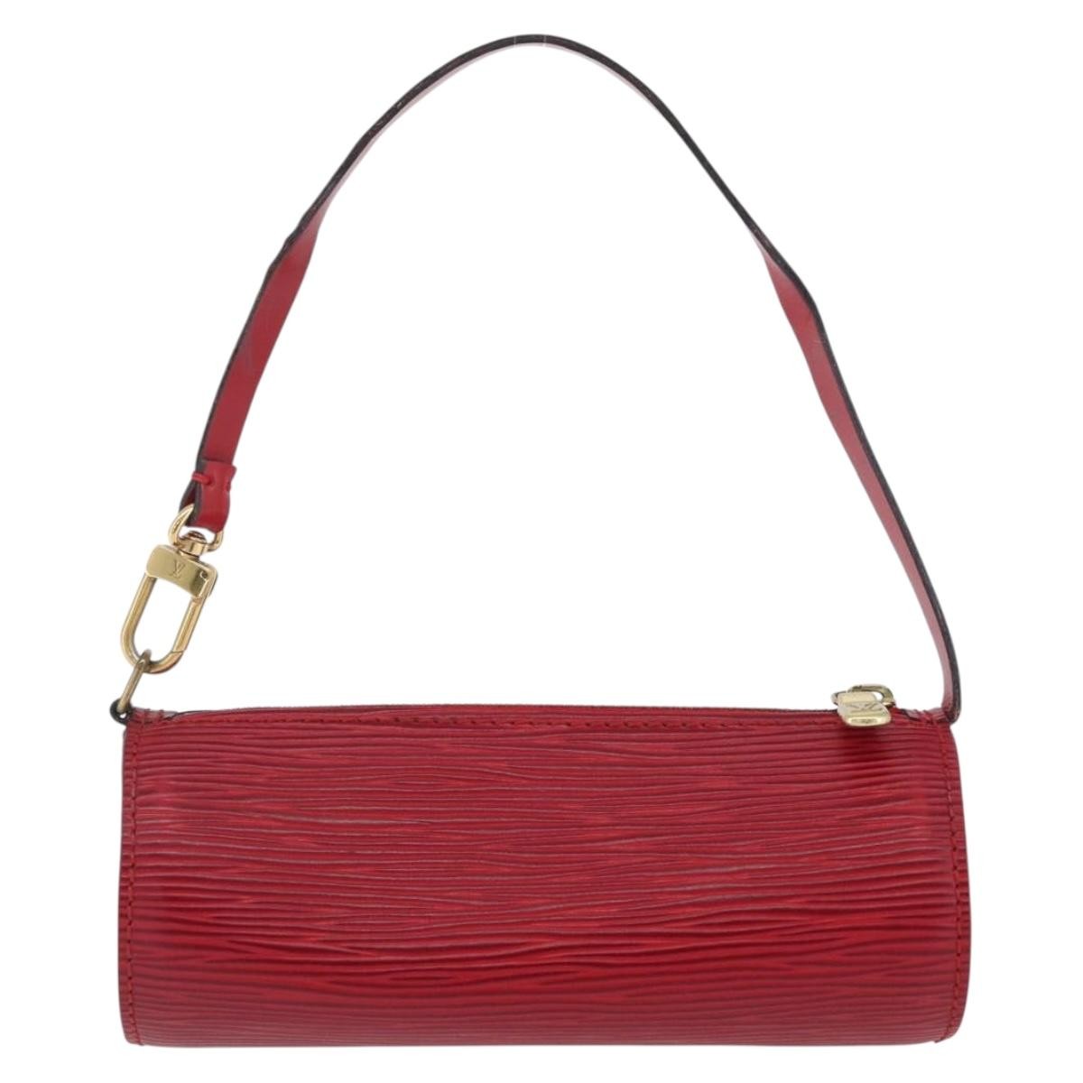 Louis Vuitton Soufflot Pochette Epi Leather Red Leather Clutche & Pouche Bag (Pre-Owned)
