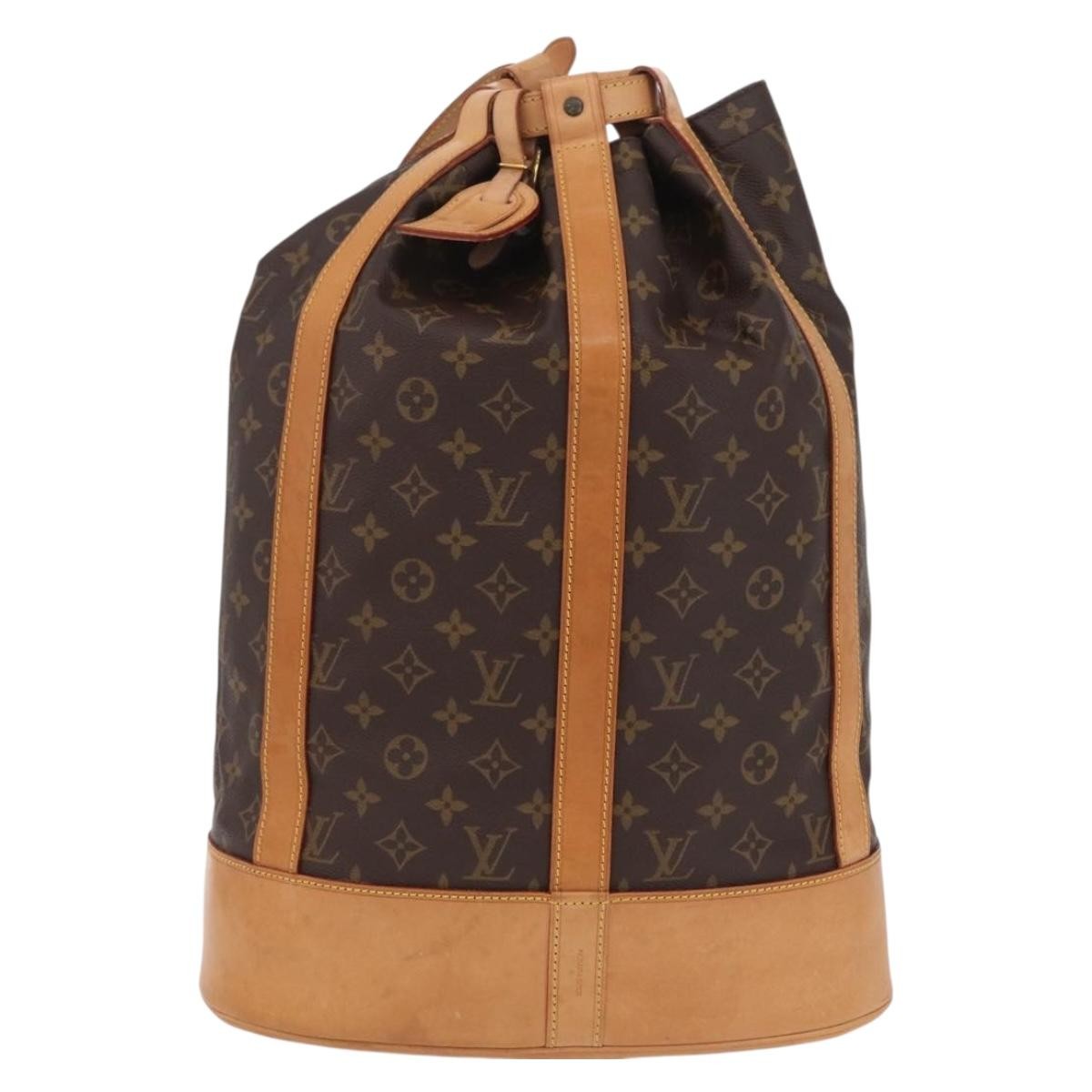 Louis Vuitton Randonnee Monogram Canvas Brown Canvas Backpack Bag (Pre-Owned)