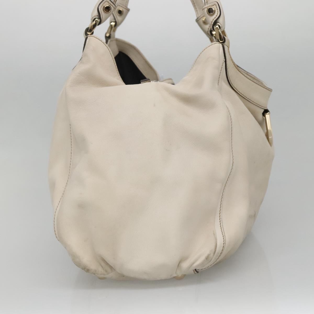 Gucci D-Ring Guccissima Leather Beige Leather Tote Bag Bag (Pre-Owned)