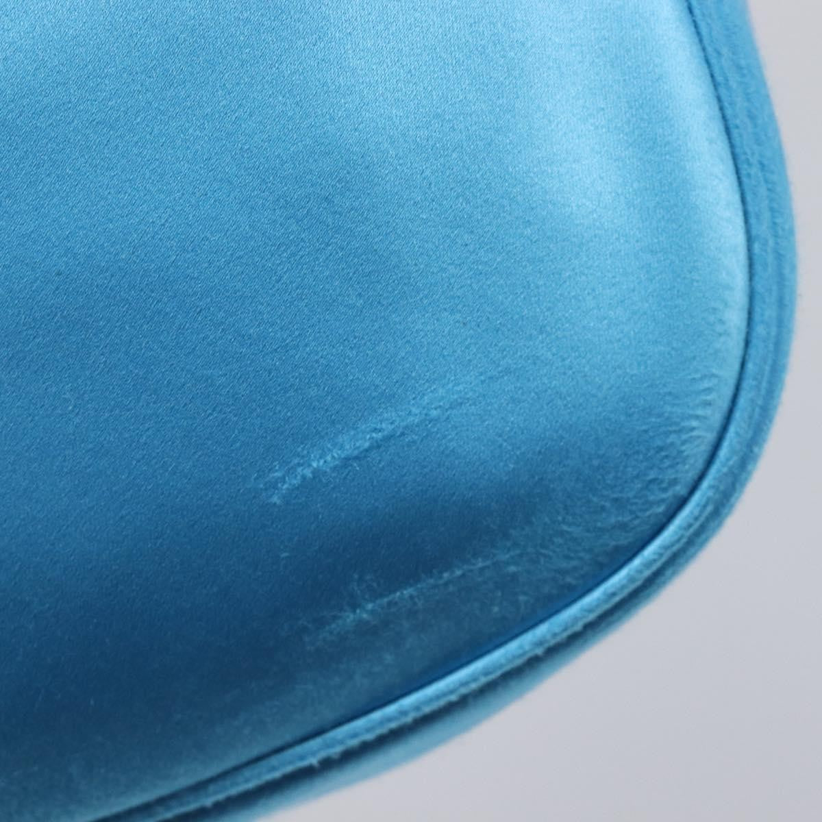 Balenciaga Leopolda Satin Blue Satin Shoulder Bag Bag (Pre-Owned)