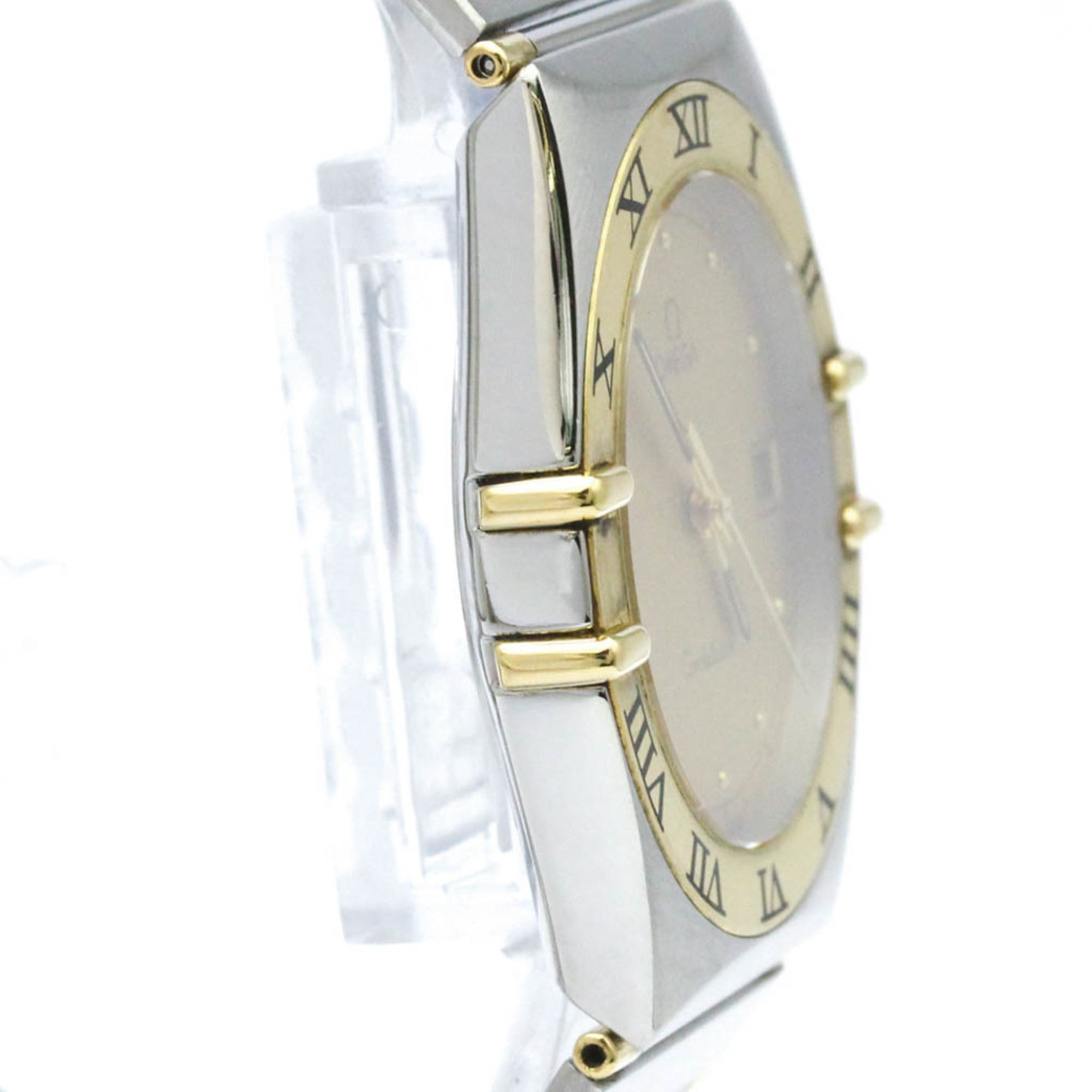 Omega Constellation Quartz Stainless Steel And Yellow Gold Watch (Pre-Owned)
