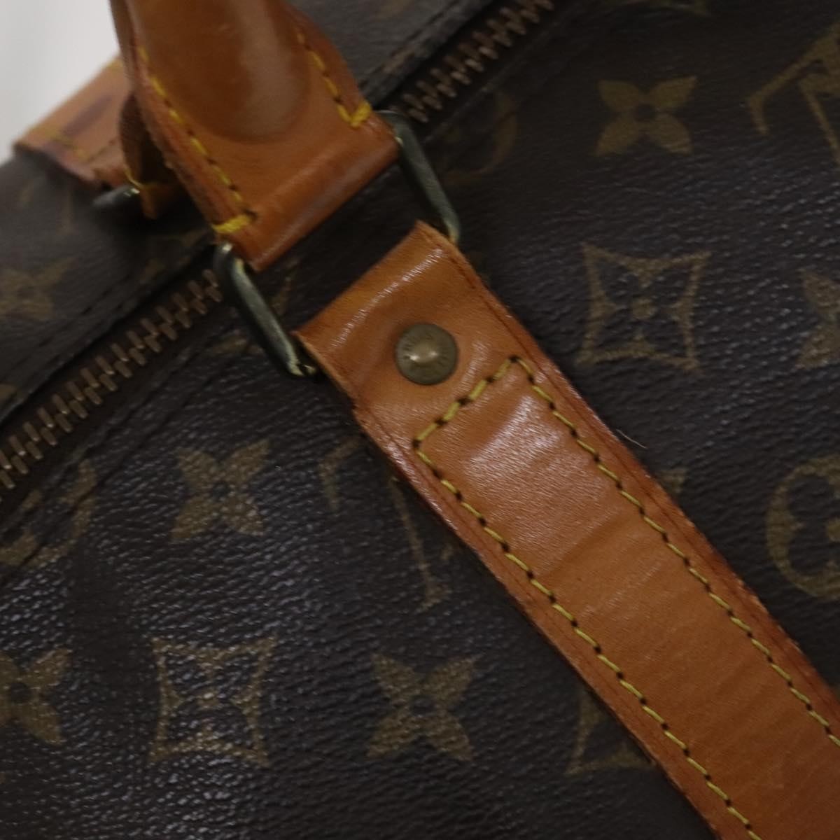 Louis Vuitton Keepall Monogram Canvas Brown Canvas Travel Bag Bag (Pre-Owned)