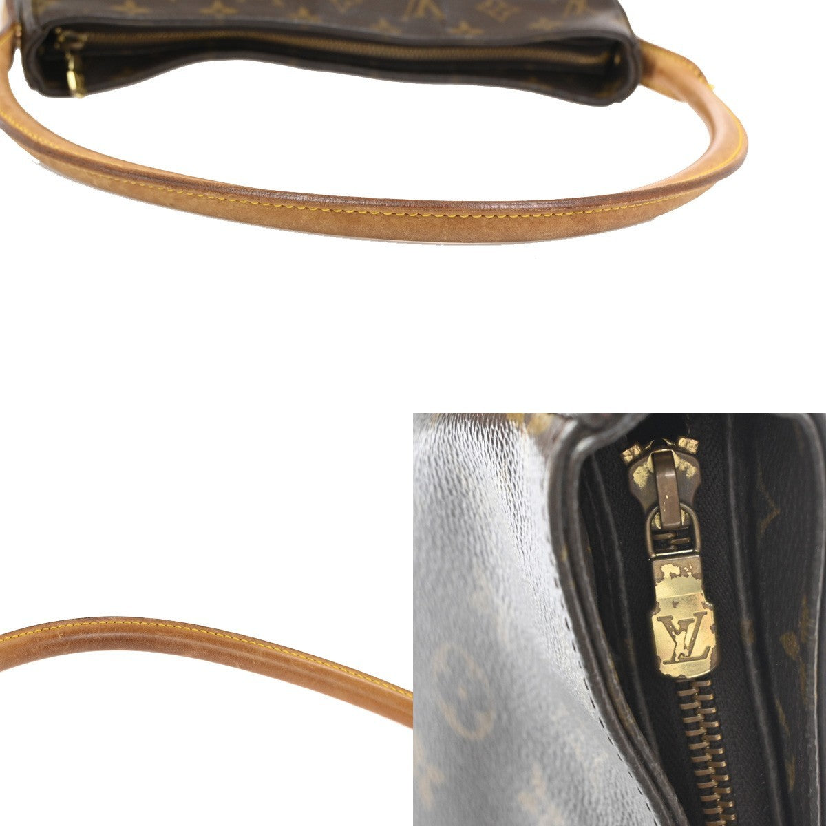 Louis Vuitton Looping Monogram Canvas Brown Canvas Handbag (Pre-Owned)