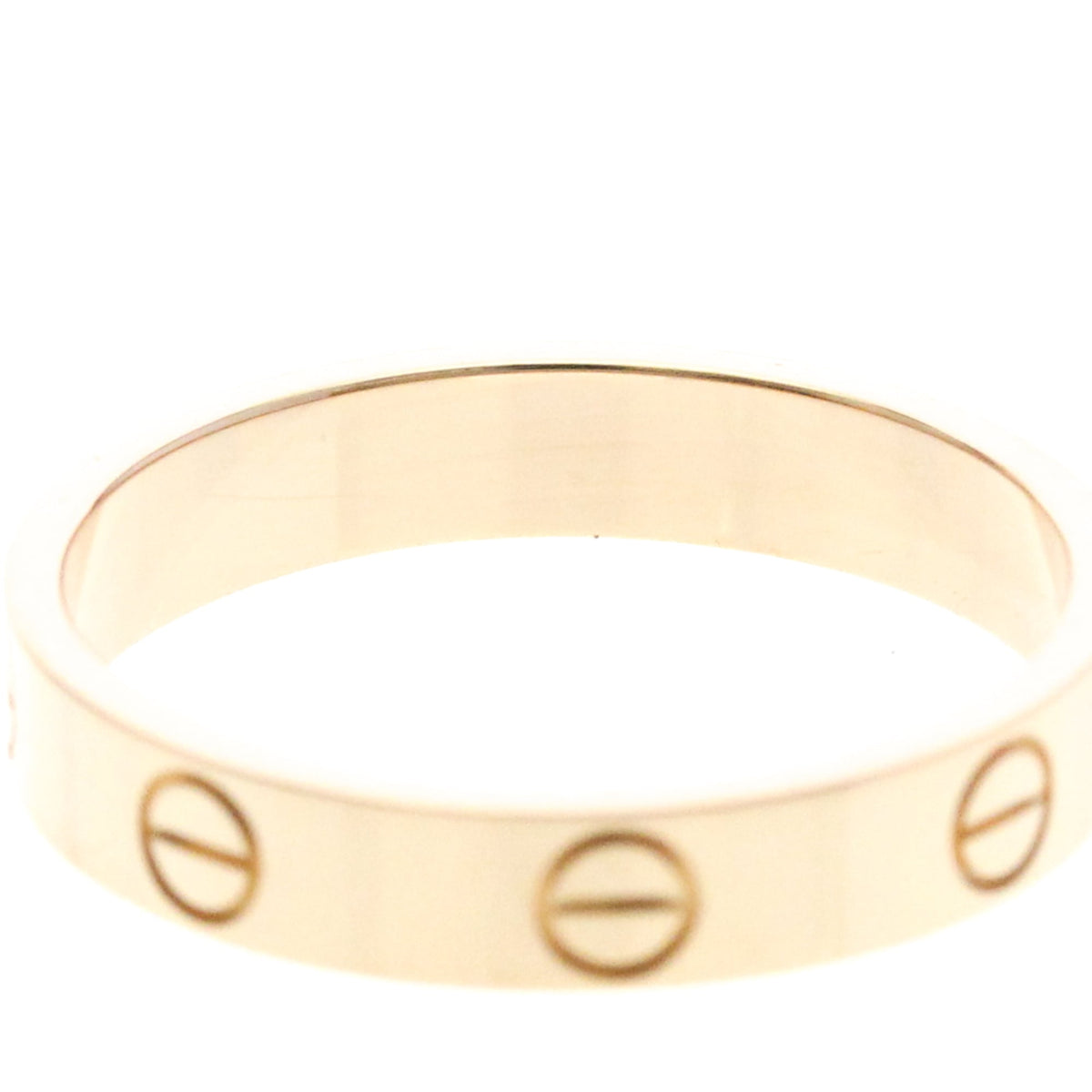 Cartier Love Band 18K White Gold Gold Pink_Gold Ring Jewelry (Pre-Owned)