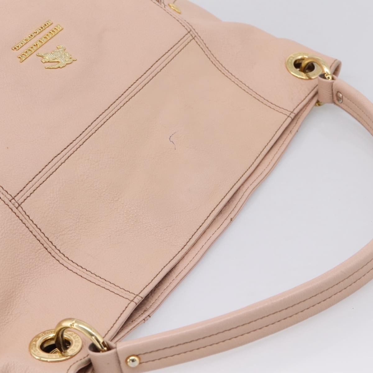 Burberry Blue Label Leather Pink Leather Shoulder Bag Bag (Pre-Owned)