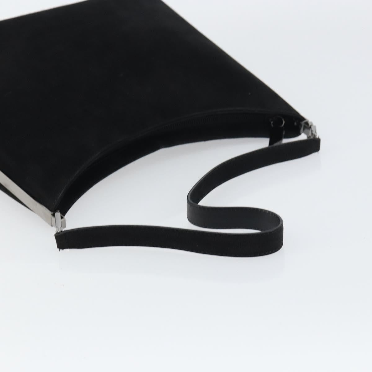 Salvatore Ferragamo Vintage Suede Black Suede Shoulder Bag Bag (Pre-Owned)