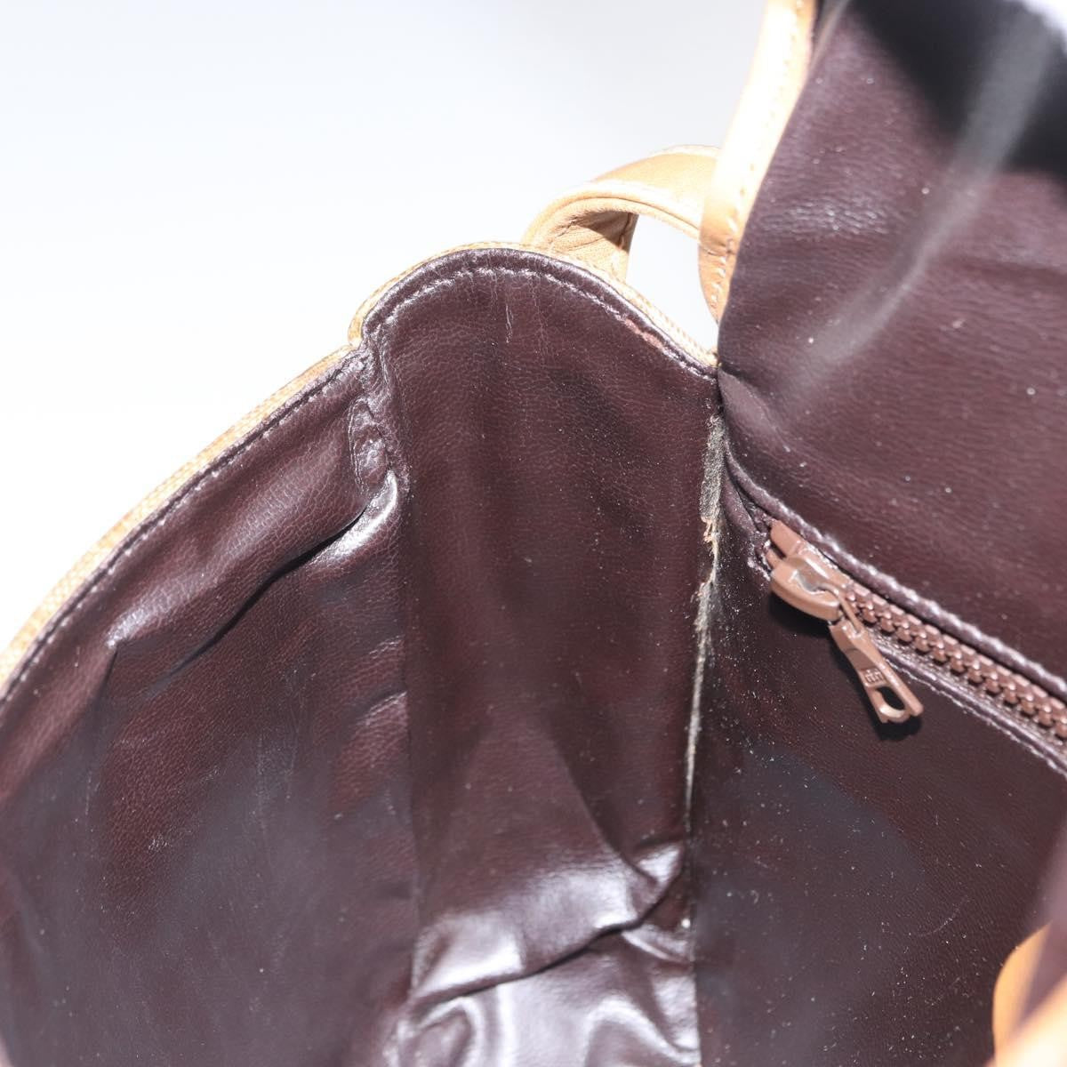 Celine Vintage Macadam Canvas Beige Canvas Shoulder Bag Bag (Pre-Owned)