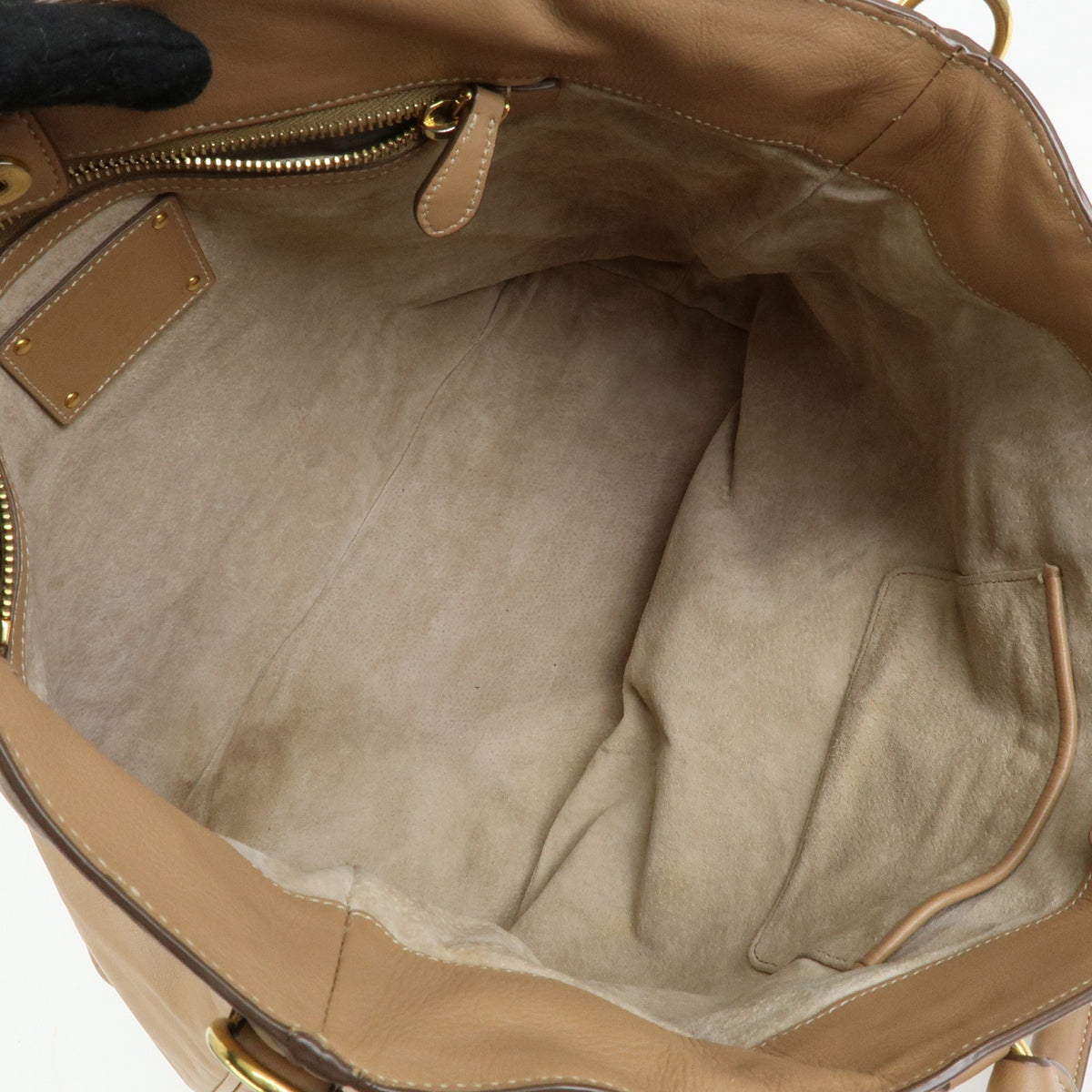 Prada Convertible Shopper Soft Calf Brown Leather Tote Bag Bag (Pre-Owned)
