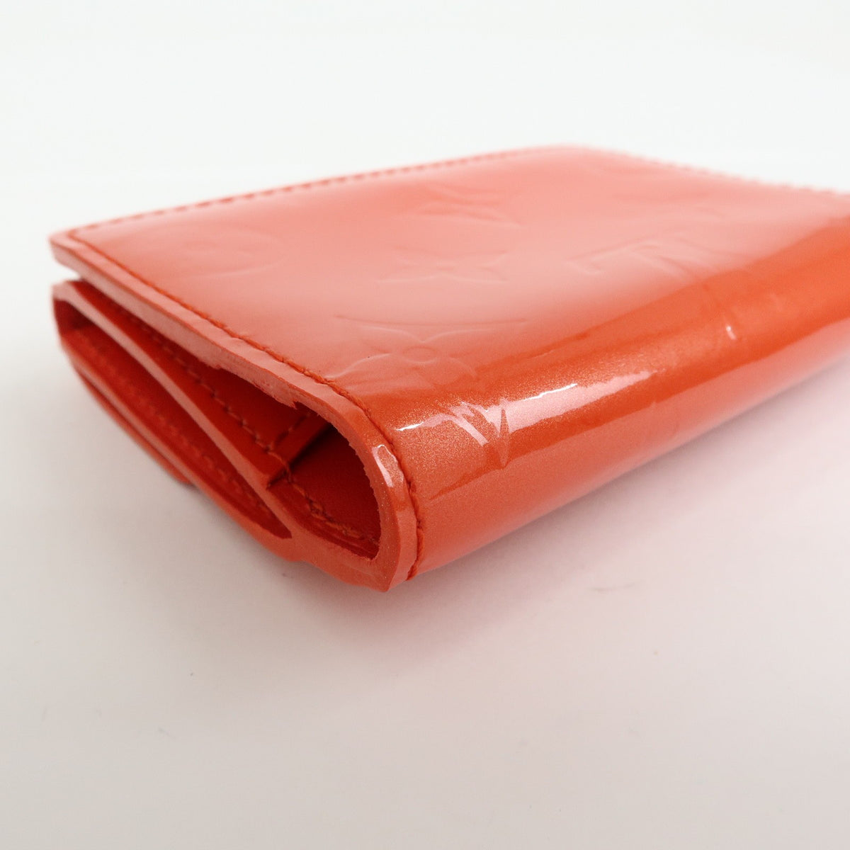 Louis Vuitton Ludlow Vernis Orange Leather Wallets Accessory (Pre-Owned)