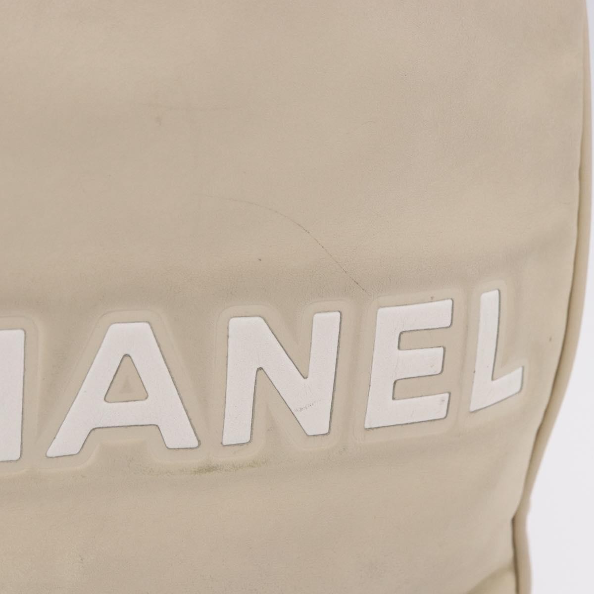 Chanel Camellia Lambskin Beige Leather Tote Bag Bag (Pre-Owned)