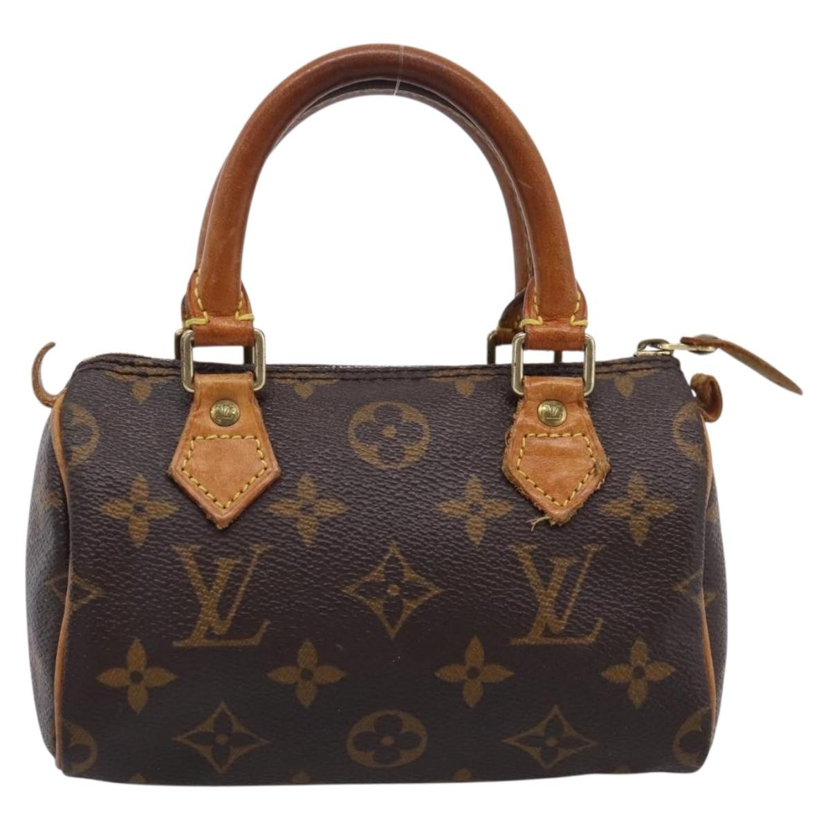 Louis Vuitton Speedy Mini Hl Monogram Canvas Brown Canvas Handbag (Pre-Owned)