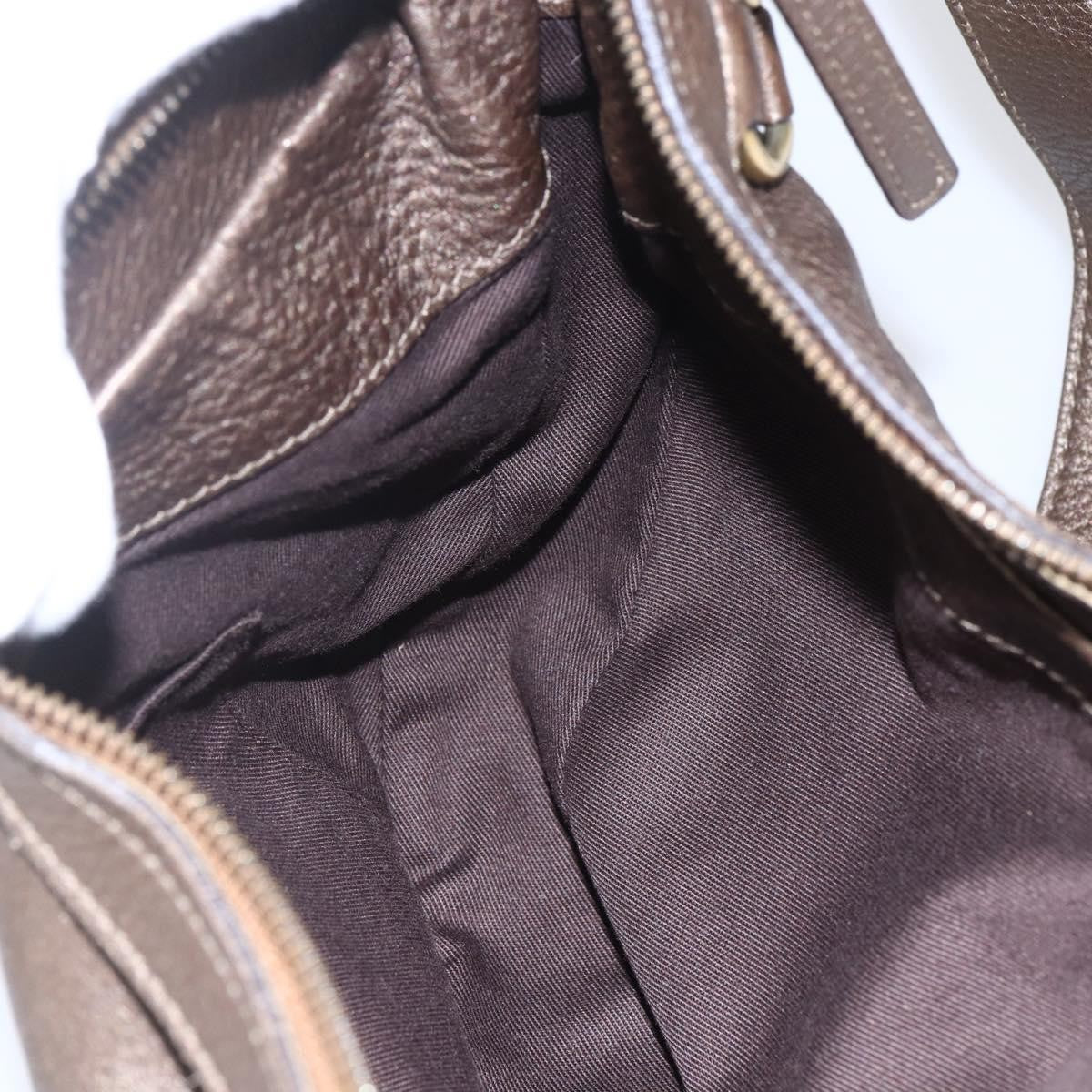 Salvatore Ferragamo Vintage Leather Brown Leather Shoulder Bag Bag (Pre-Owned)