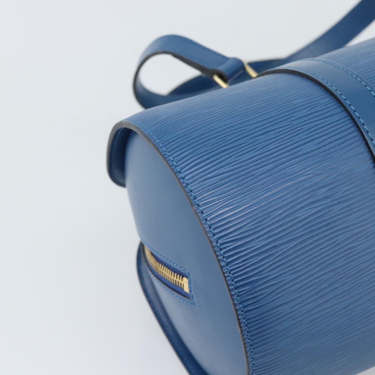 Louis Vuitton Soufflot Epi Leather Blue Leather Handbag (Pre-Owned)