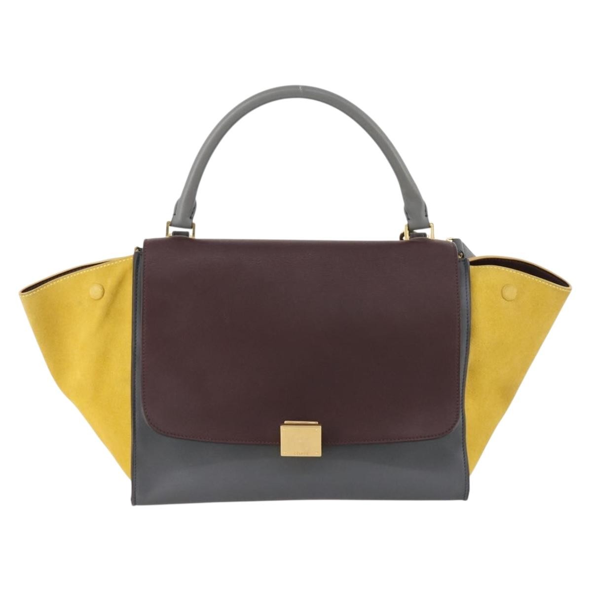 Celine Tricolor Trapeze Leather Multicolour Leather Handbag (Pre-Owned)