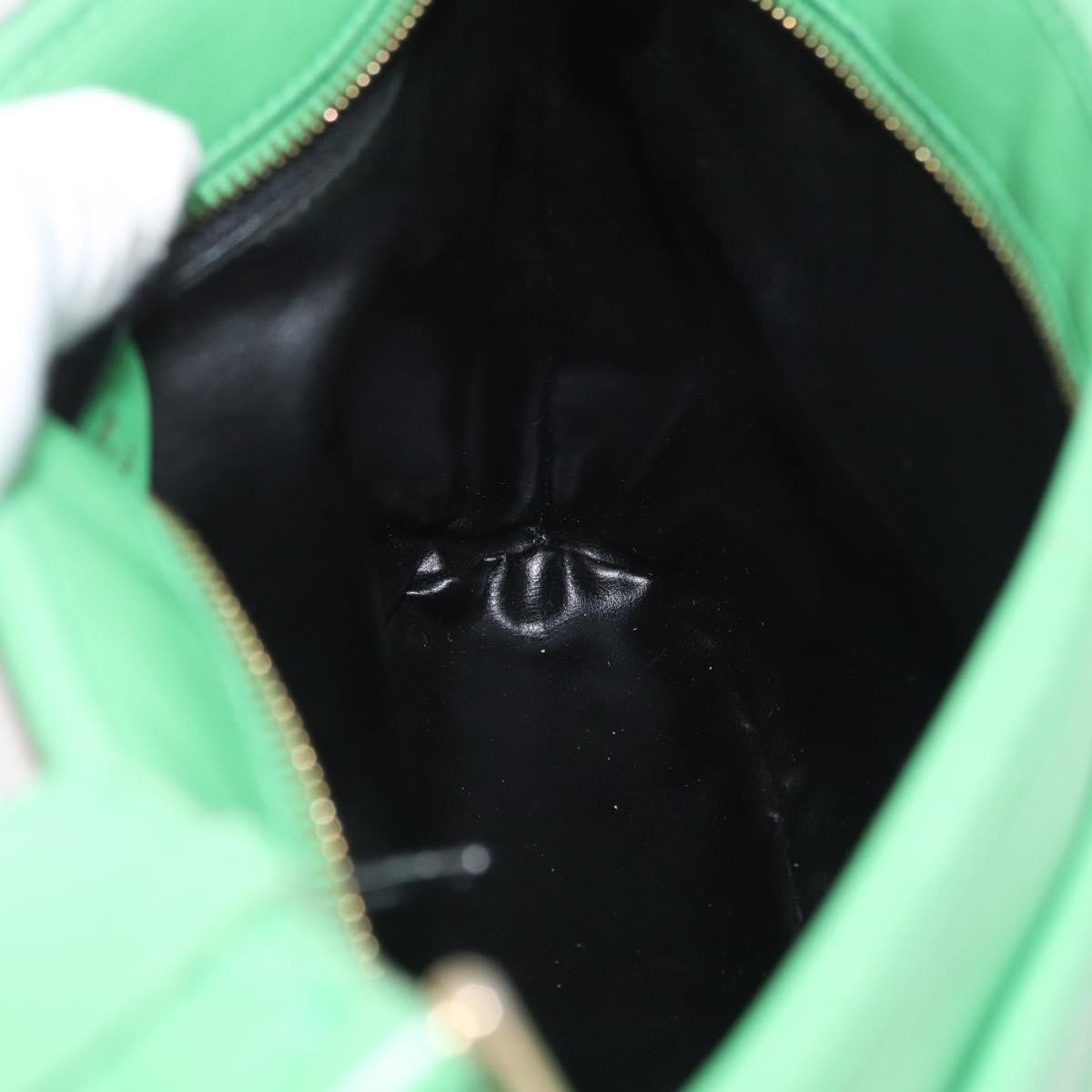 Celine Vintage Leather Green Leather Shoulder Bag Bag (Pre-Owned)