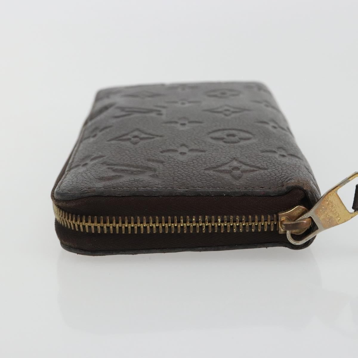 Louis Vuitton Zippy Wallet Nm Leather Empreinte Brown Leather Wallets Accessory (Pre-Owned)