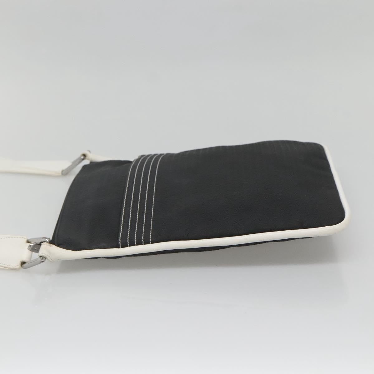 Loewe Anagram Leather Black Leather Shoulder Bag Bag (Pre-Owned)