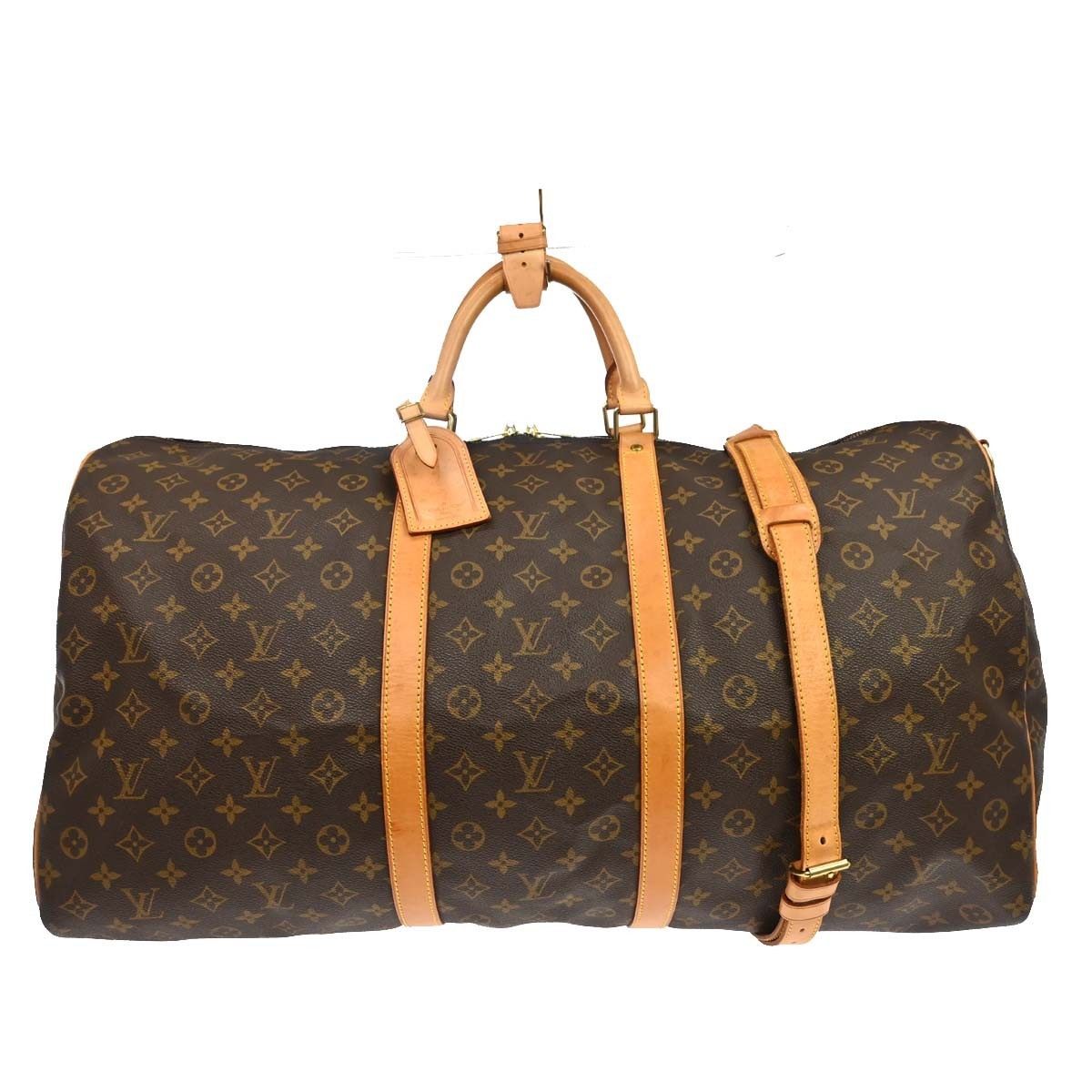 Louis Vuitton Keepall Bandouliere Monogram Canvas Brown Canvas Travel Bag Bag (Pre-Owned)