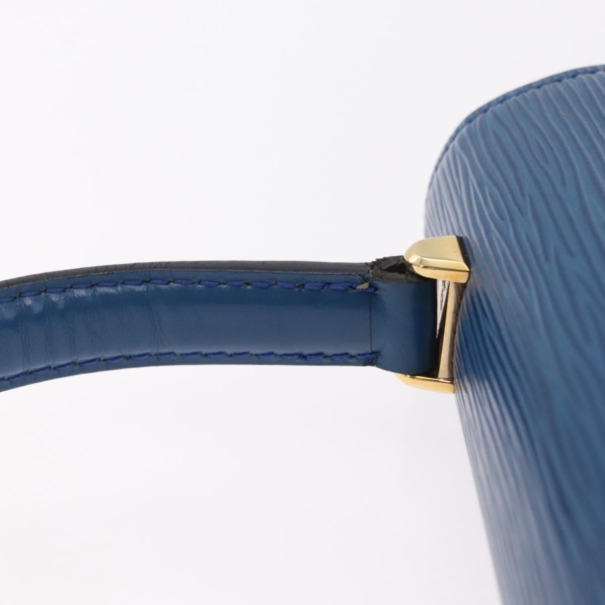 Louis Vuitton Malesherbes Epi Leather Blue Leather Handbag (Pre-Owned)