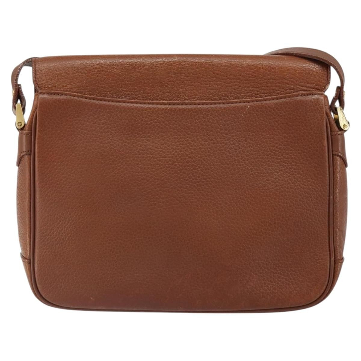 Burberry Vintage Leather Brown Leather Shoulder Bag Bag (Pre-Owned)