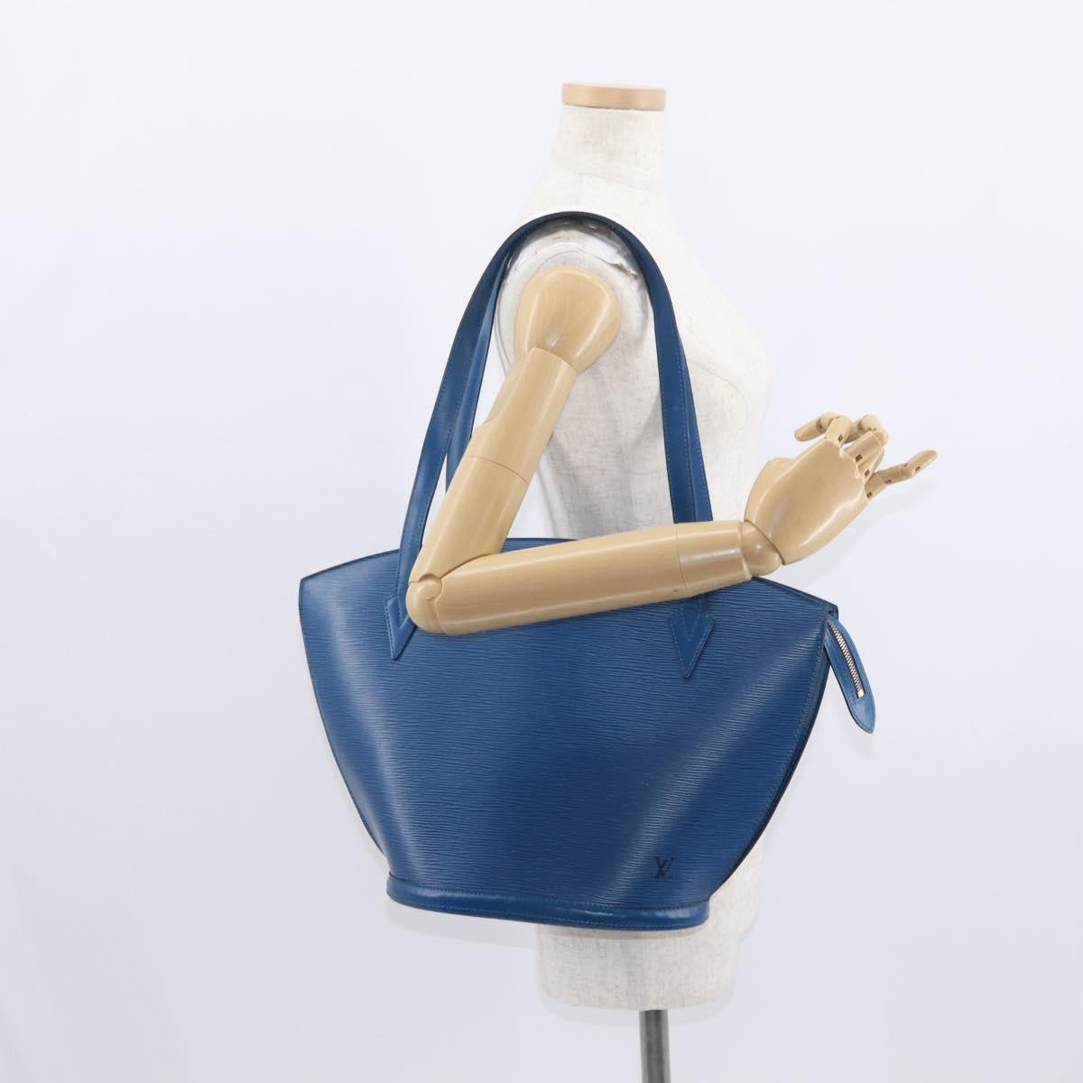 Louis Vuitton Saint Jacques Epi Leather Blue Leather Shoulder Bag Bag (Pre-Owned)