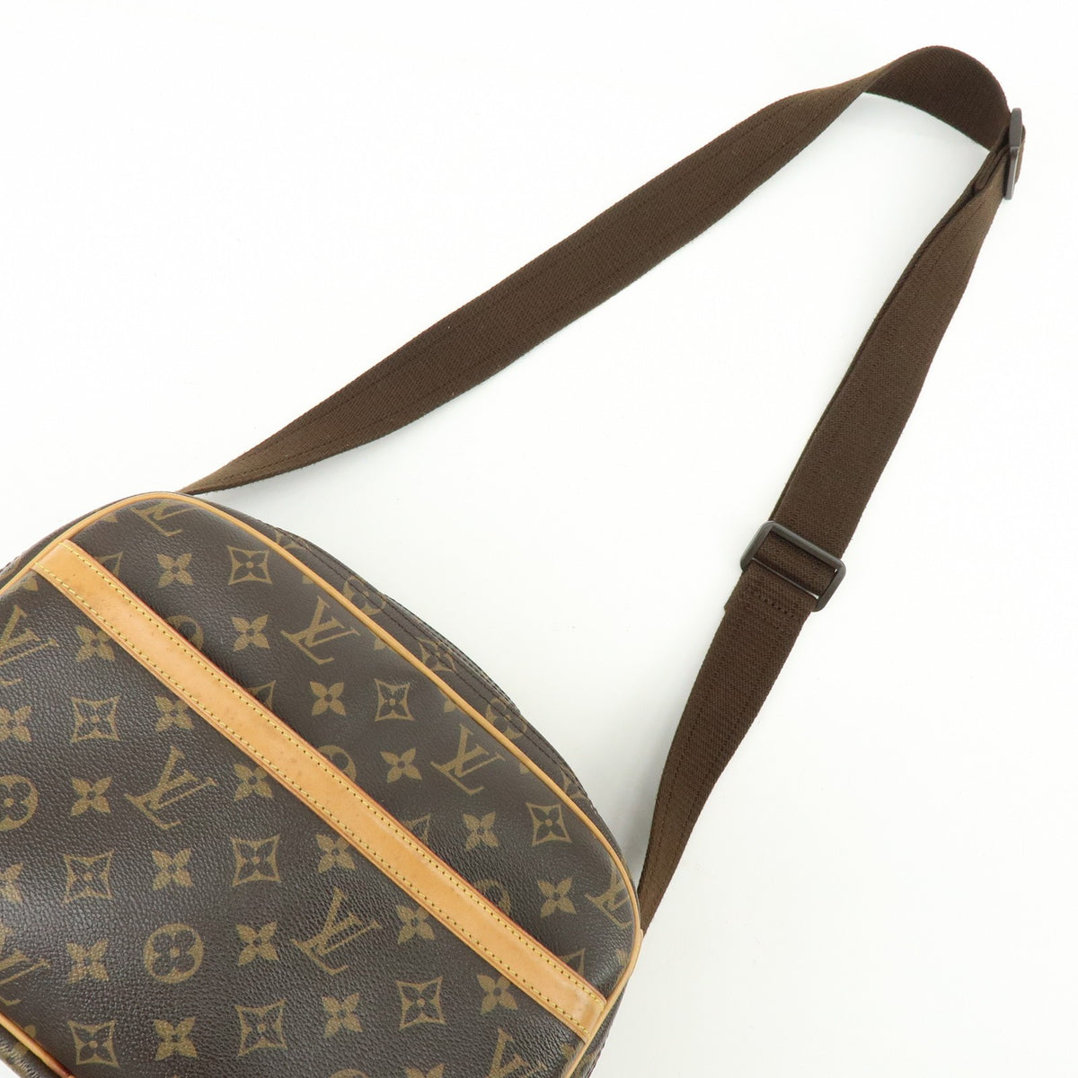 Louis Vuitton Reporter Monogram Canvas Brown Canvas Shoulder Bag Bag (Pre-Owned)