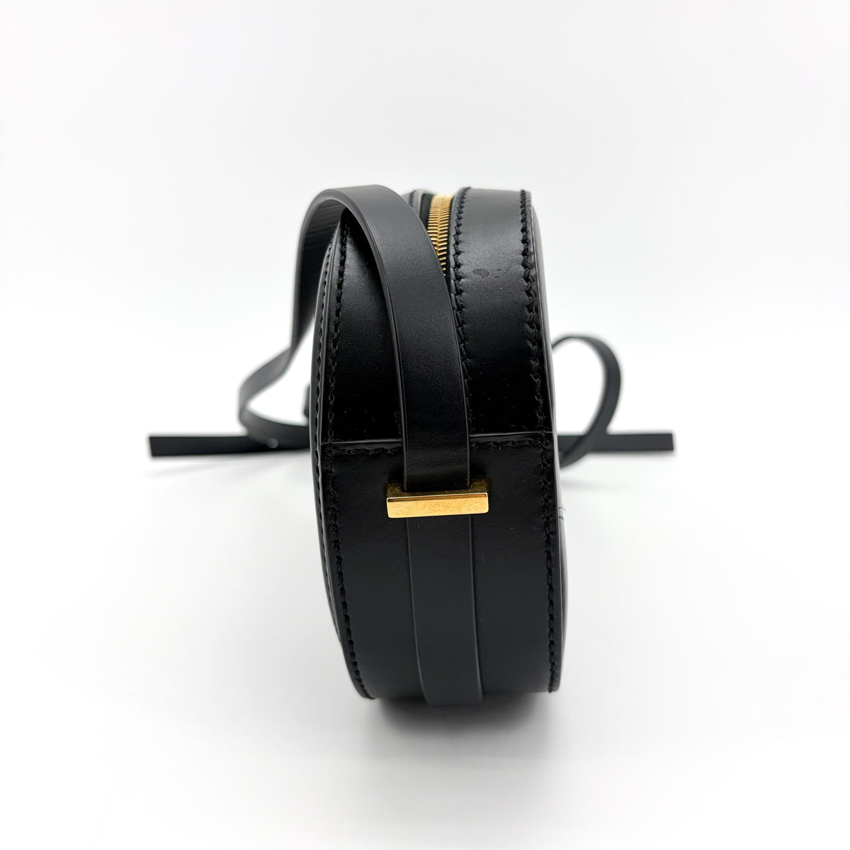 Valentino Garavani Vlogo Walk Leather Black Leather Crossbody Bag Bag (Pre-Owned)