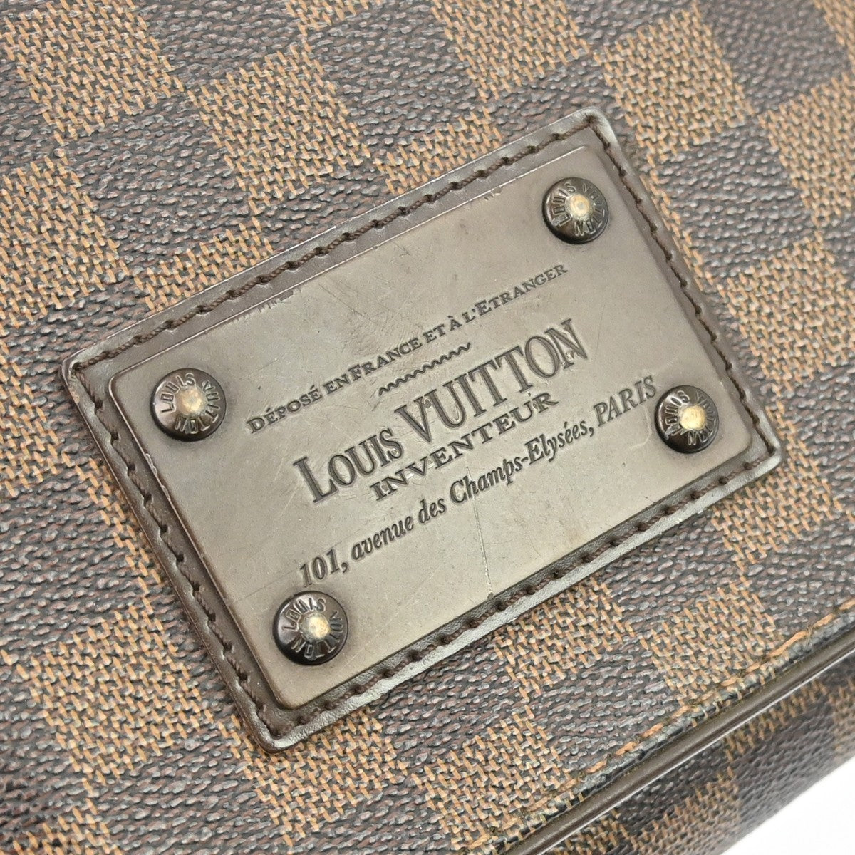 Louis Vuitton Brooklyn Damier Ebene Brown Canvas Shoulder Bag Bag (Pre-Owned)