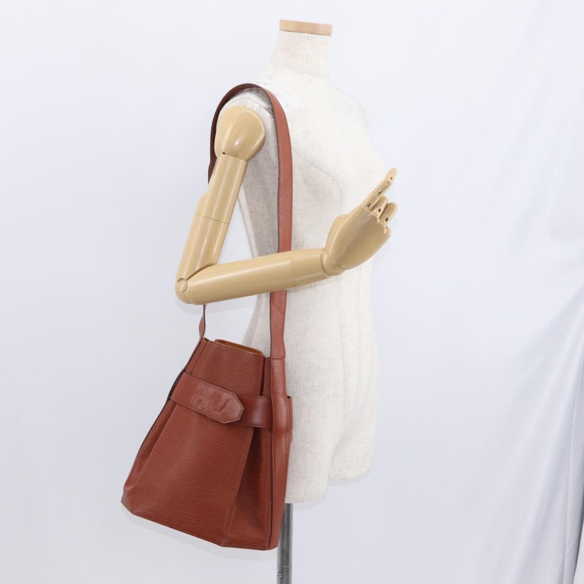 Louis Vuitton Vintage Sac D'epaule Epi Leather Brown Leather Shoulder Bag Bag (Pre-Owned)