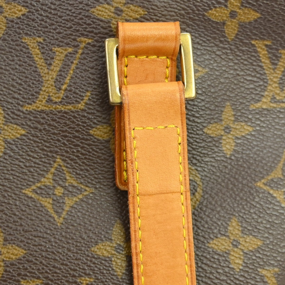 Louis Vuitton Cabas Mezzo Monogram Canvas Brown Canvas Tote Bag Bag (Pre-Owned)