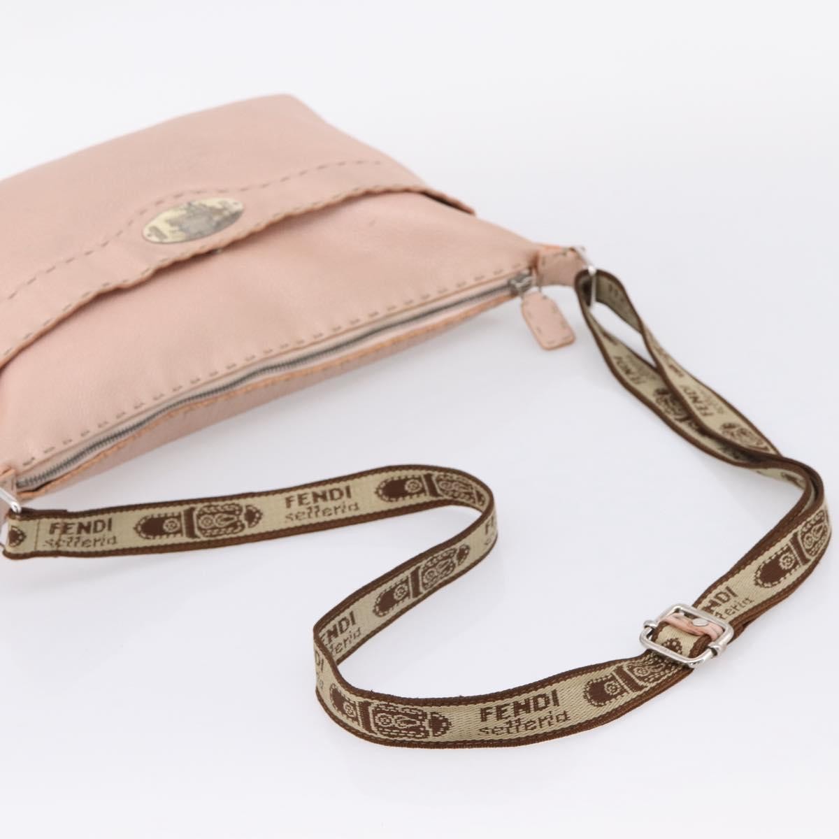 Fendi Selleria Leather Pink Leather Crossbody Bag Bag (Pre-Owned)