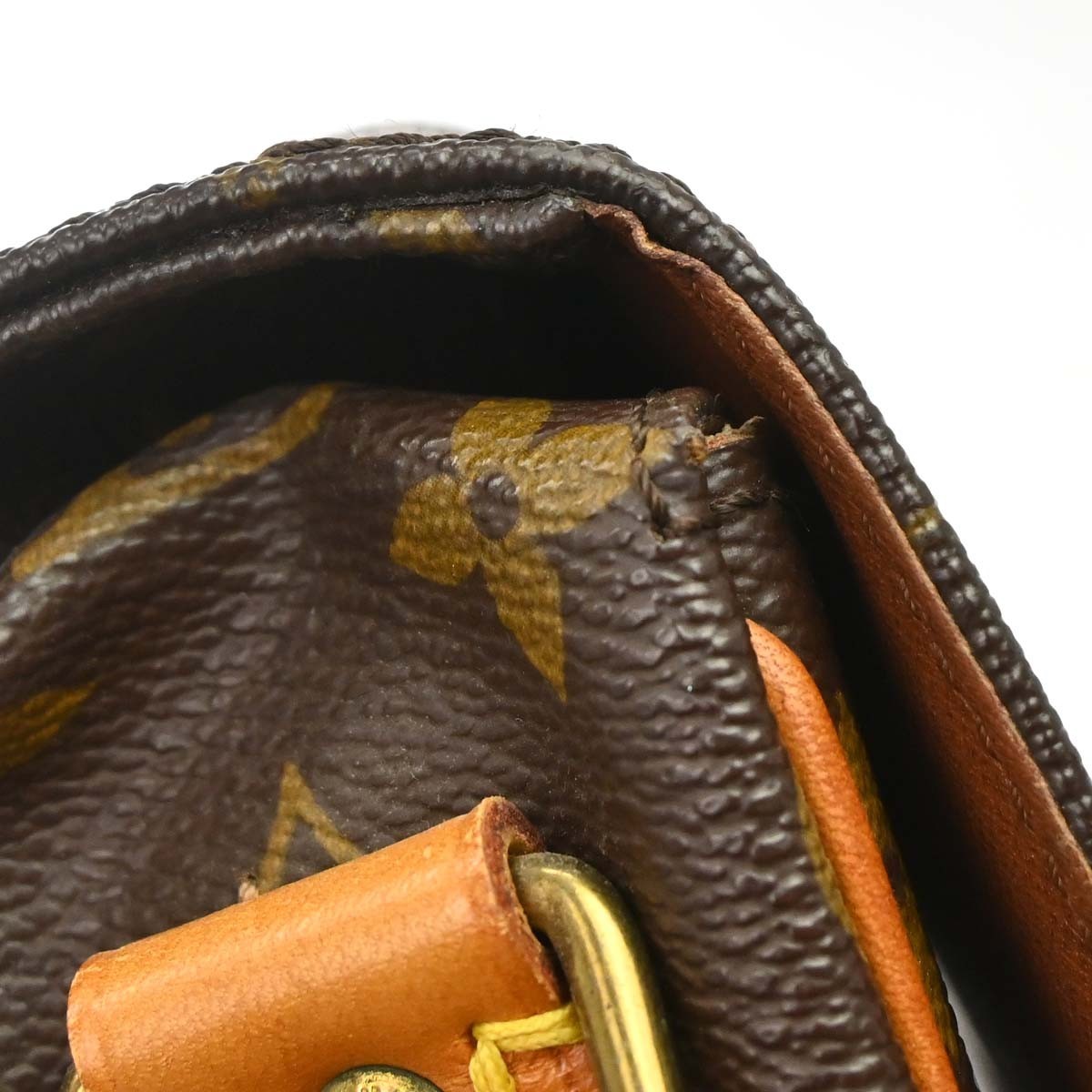 Louis Vuitton Cartouchiere Monogram Canvas Brown Canvas Handbag (Pre-Owned)