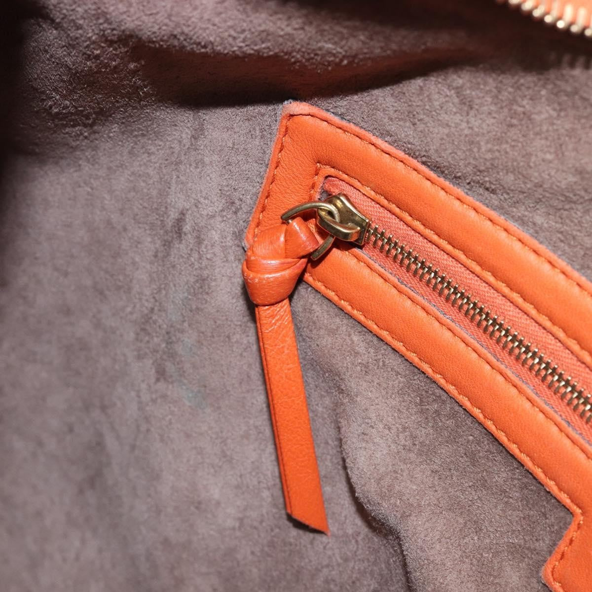 Bottega Veneta Veneta Hobo Intrecciato Nappa Orange Leather Shoulder Bag Bag (Pre-Owned)