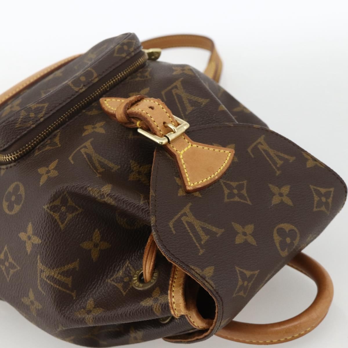 Louis Vuitton Vintage Montsouris Monogram Canvas Brown Canvas Backpack Bag (Pre-Owned)