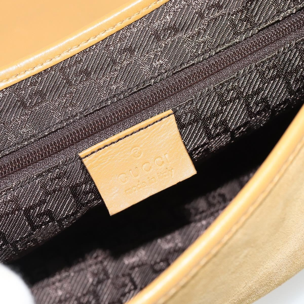 Gucci Bamboo Jackie Suede Beige Suede Handbag (Pre-Owned)