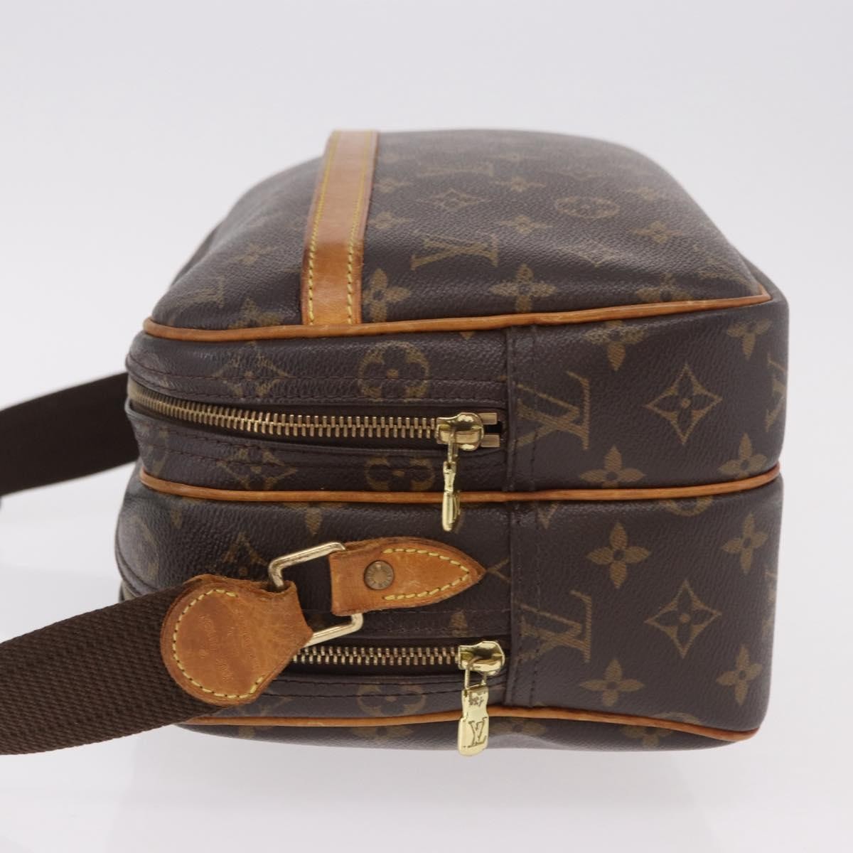 Louis Vuitton Reporter Monogram Brown Canvas Shoulder Bag Bag (Pre-Owned)