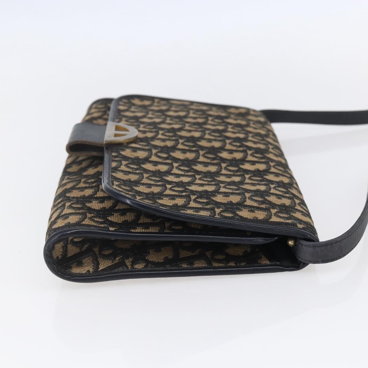 Christian Dior Vintage Trotter Canvas Navy Canvas Shoulder Bag Bag (Pre-Owned)