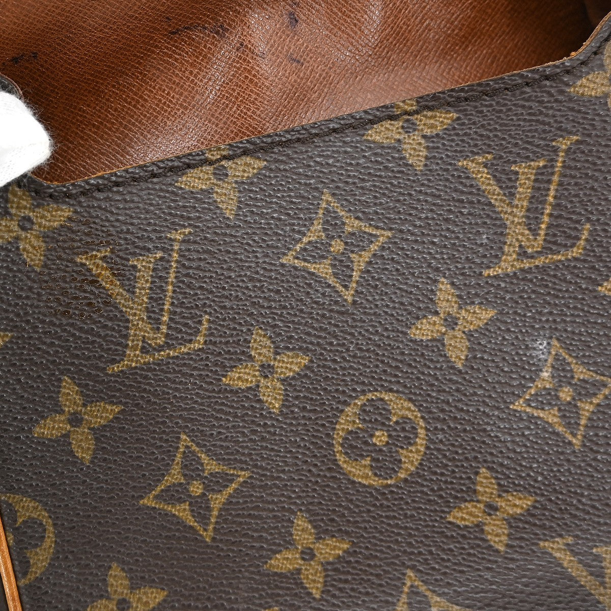 Louis Vuitton Cartouchiere Monogram Brown Canvas Shoulder Bag Bag (Pre-Owned)